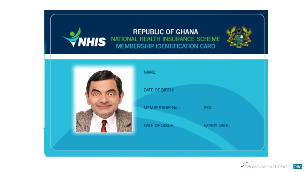 Download Ghana NHIS health insurance card Photoshop template